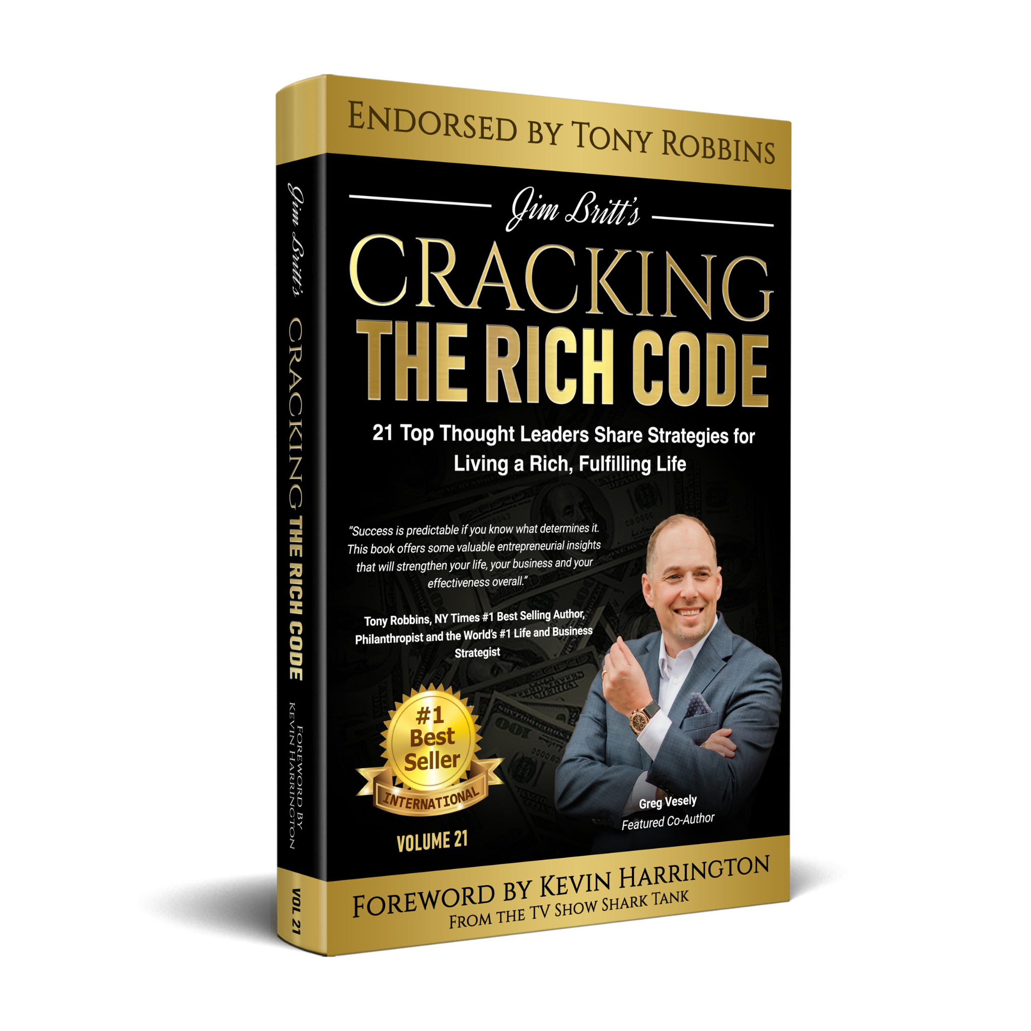 Cracking the Rich Code, Volume 21 book cover featuring Greg Vesely